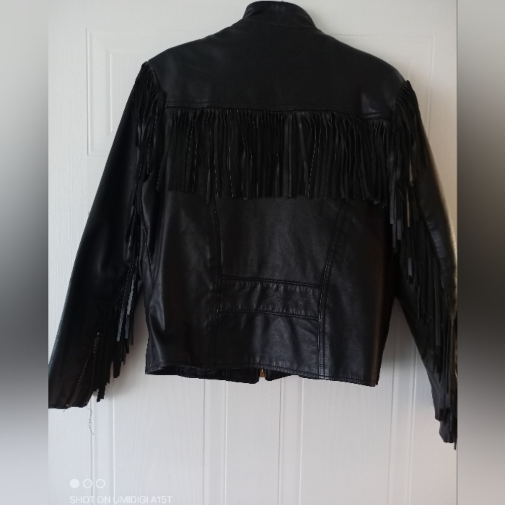 Biker leather jacket